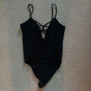 Express One Eleven Strappy Thong Bodysuit